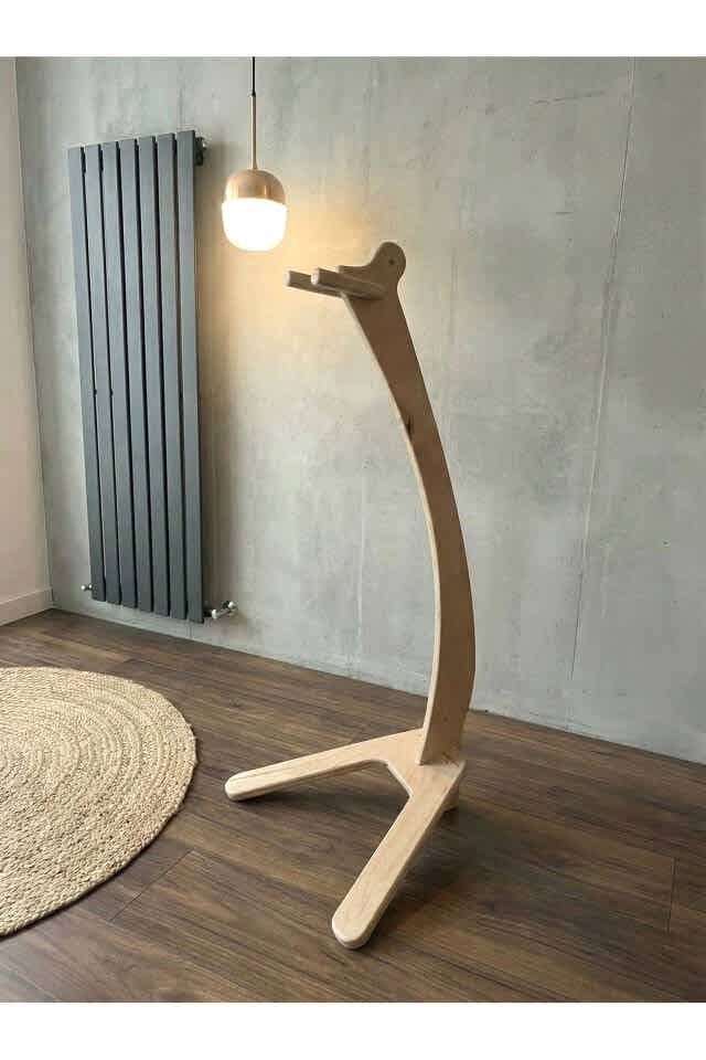 MNT02 Ham Ahşap Tasarım Gitar Enstrüman Sehpası Ayaklık