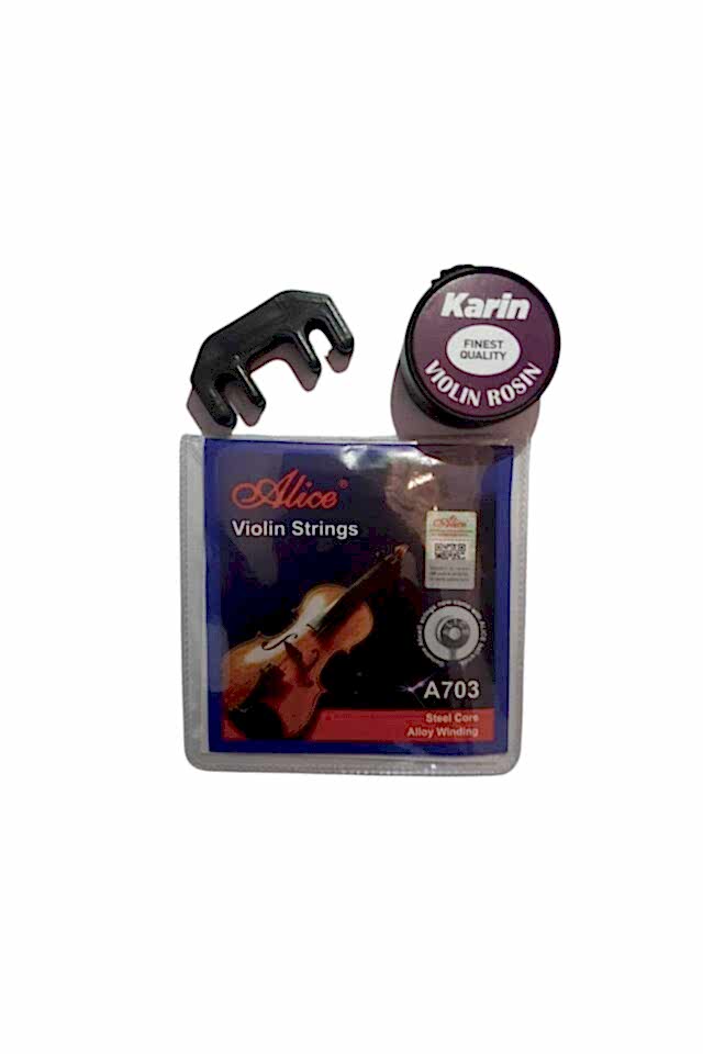 A703 Professıonal Takım Keman Teli + Keman Susturucusu + Karin Keman Reçine