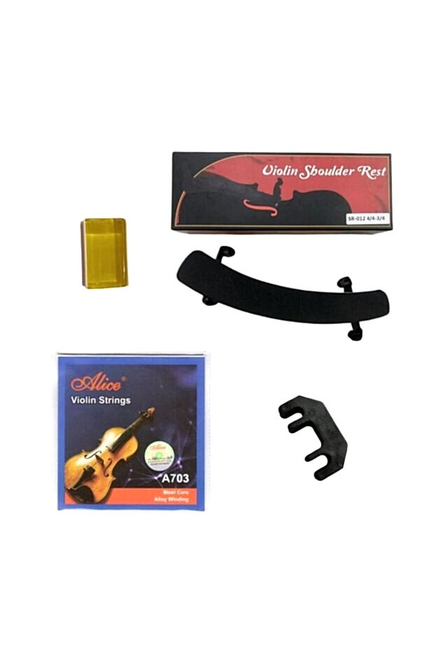 KEMAN YASTIĞI + KEMAN TELİ + REÇİNE+ KEMAN SUSTURUCUSU KOMPLE SET