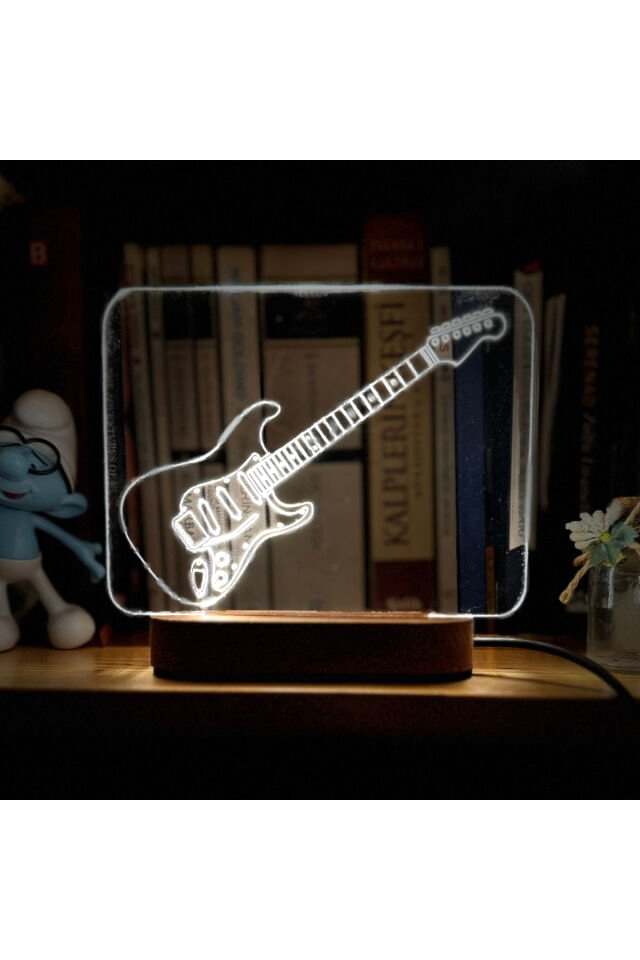 Özel Tasarım Elektro Gitar - Gece Lambaları - Strat Kasa SSS