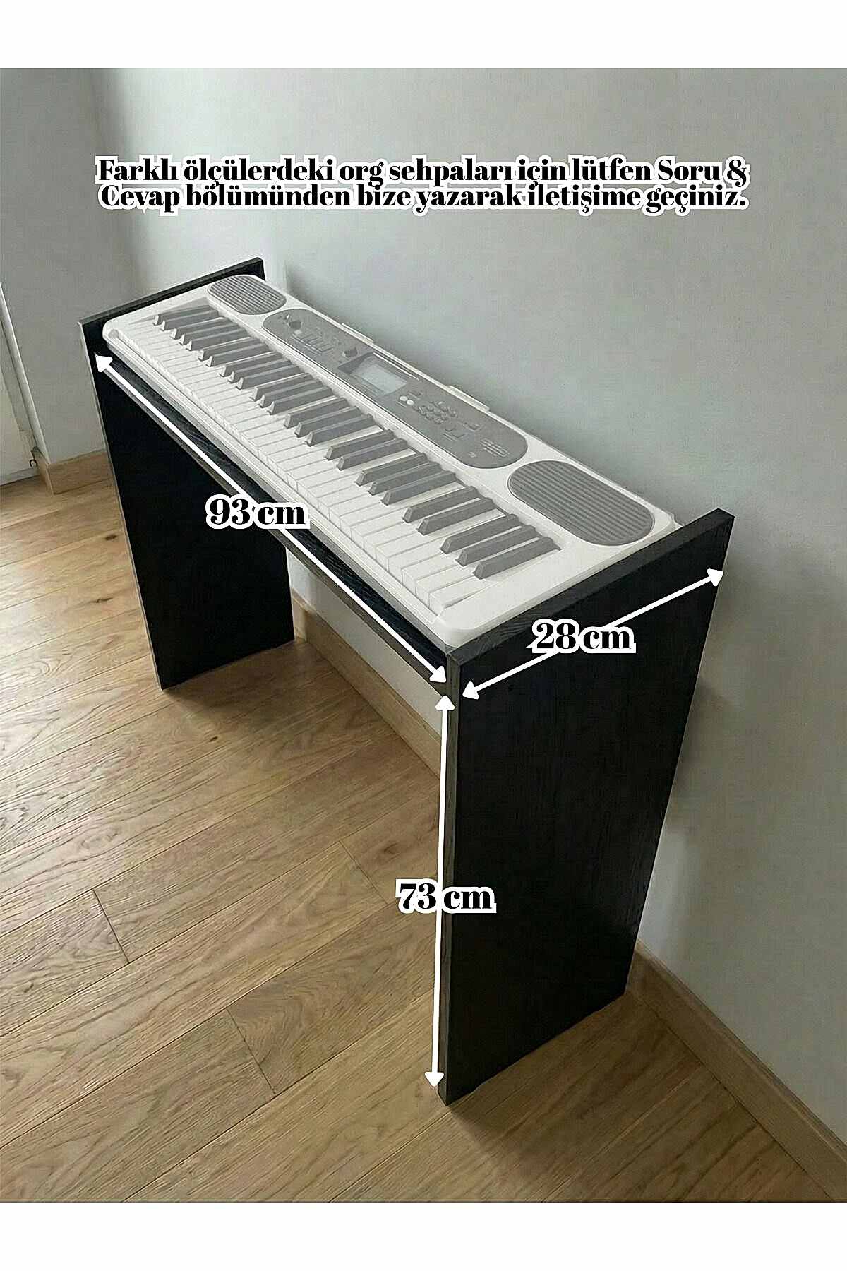 Montavo Ahşap Org Sehpası (PS60 / CT-S300 / PSR-F52 Uyumlu) — Siyah