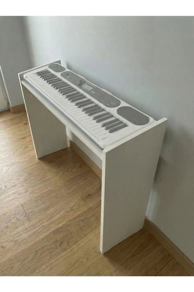 Montavo Ahşap Org Sehpası (PS60 / CT-S300 / PSR-F52 Uyumlu) — Beyaz