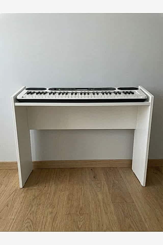 Montavo Ahşap Org Sehpası (PS60 / CT-S300 / PSR-F52 Uyumlu) — Beyaz