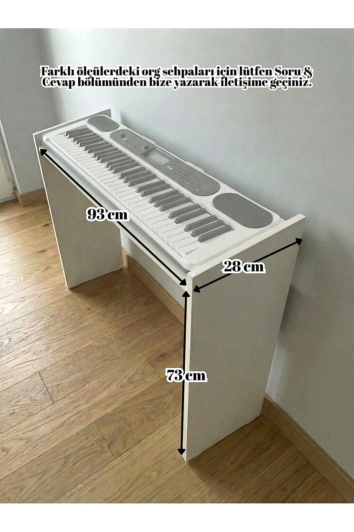 Montavo Ahşap Org Sehpası (PS60 / CT-S300 / PSR-F52 Uyumlu) — Beyaz