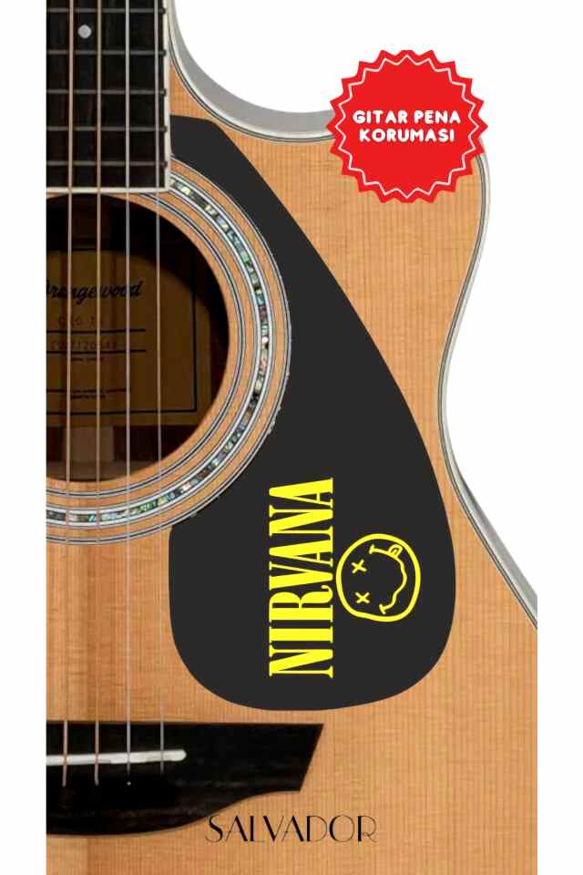 Pickguard Akustik Gitar Kendinden Yapışkanlı (Pena Korumalığı)