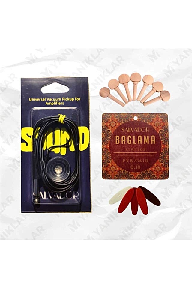 Vakumlu Öpücük Mikrofon (0.18 Bağlama Teli +Burgu+Tezene) Seti