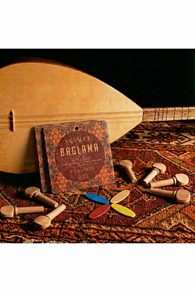 2 Takım Premium 0.22 Bağlama Teli Mızrap Tezene Seti Burgu Kulağı Tam Set (0.22 DİVAN BAĞLAMA)