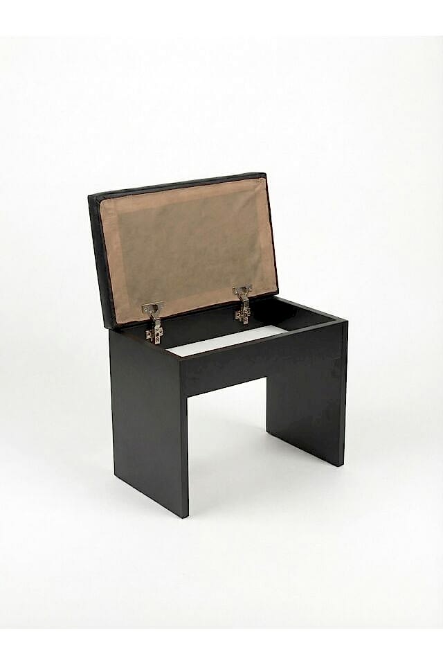 Montavo Sandıklı Piyano Taburesi Siyah