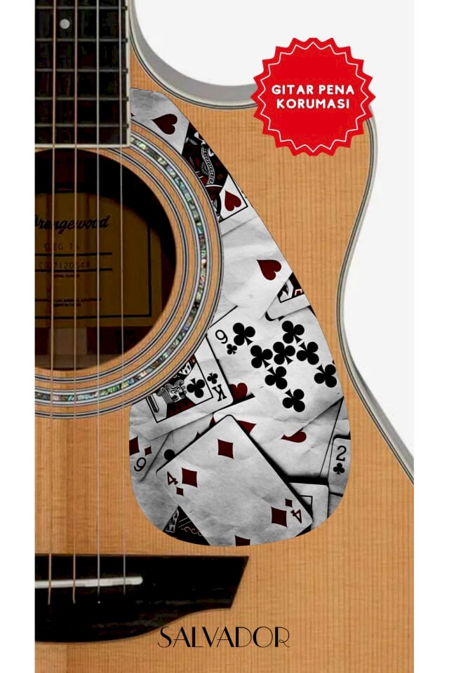 Pickguard Akustik Gitar Kendinden Yapışkanlı (Pena Korumalığı)