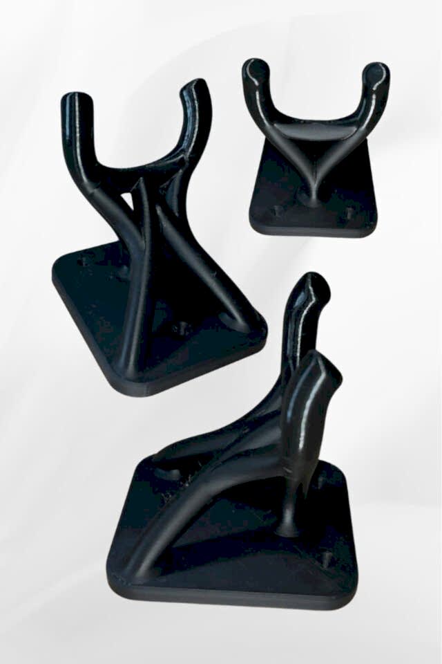 Ukulele Gitar Duvar Askısı Standı Aparatı Siyah Plastik