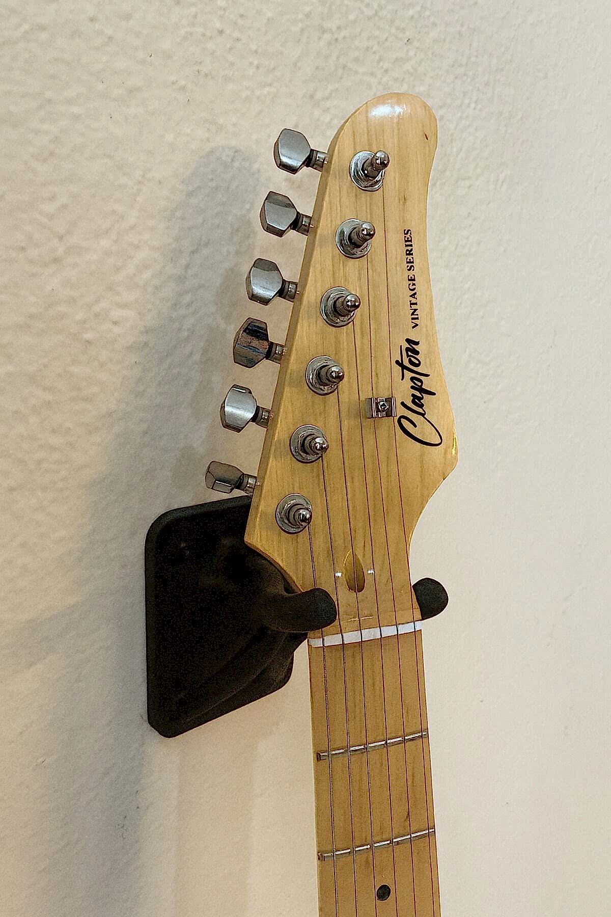 Ukulele Gitar Duvar Askısı Standı Aparatı Siyah Plastik