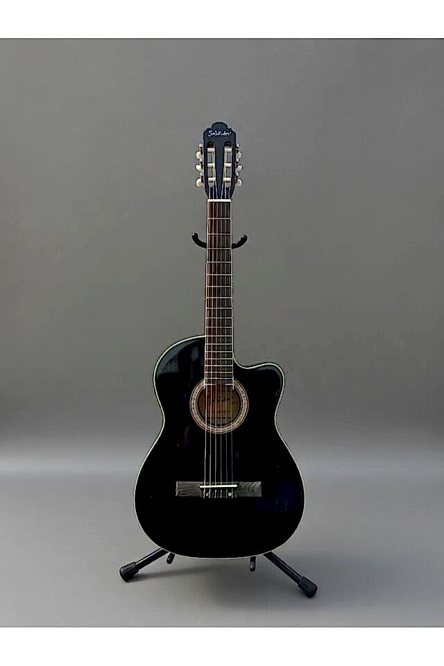 YNK2003 CEQ Elektro Klasik Gitar Kesik Kasa Cutaway Sap Ayarlı Pedli Kılıf Hediye