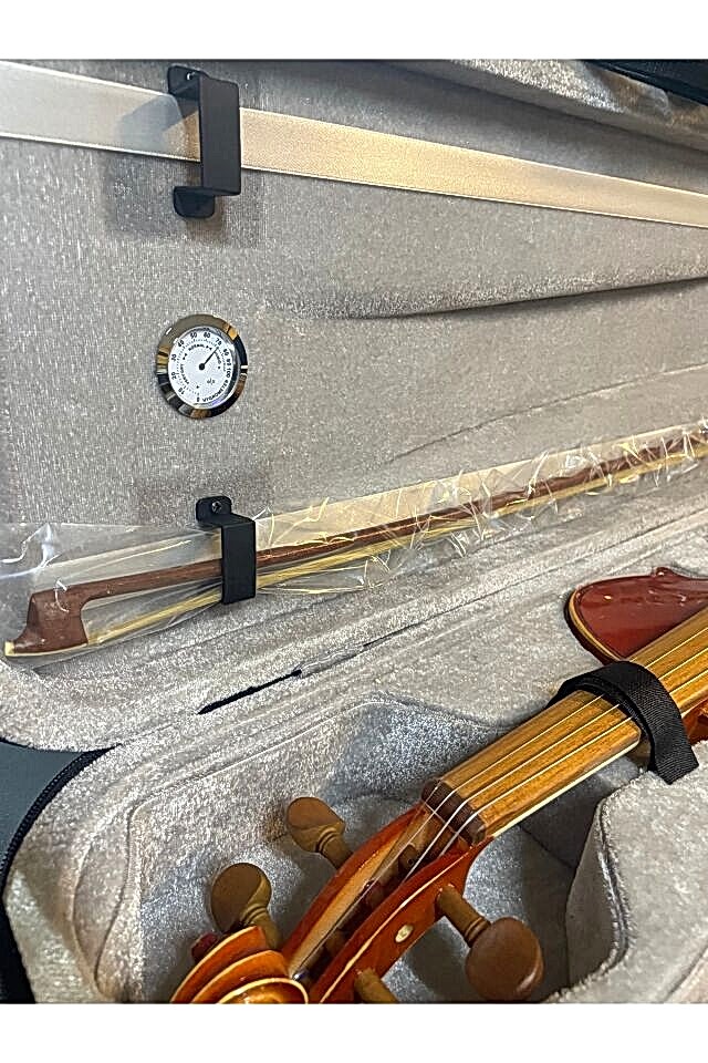 Profesyonel 4/4 Kare Kutu Gül Klavye Parlak Cila Keman