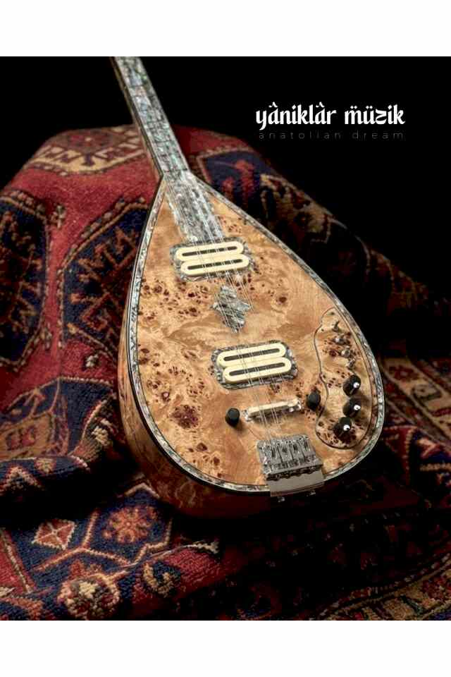 Elektro Profesyonel Uzun Sap Saz Bağlama Bağlaması Pedli Bağlama Kılıfı