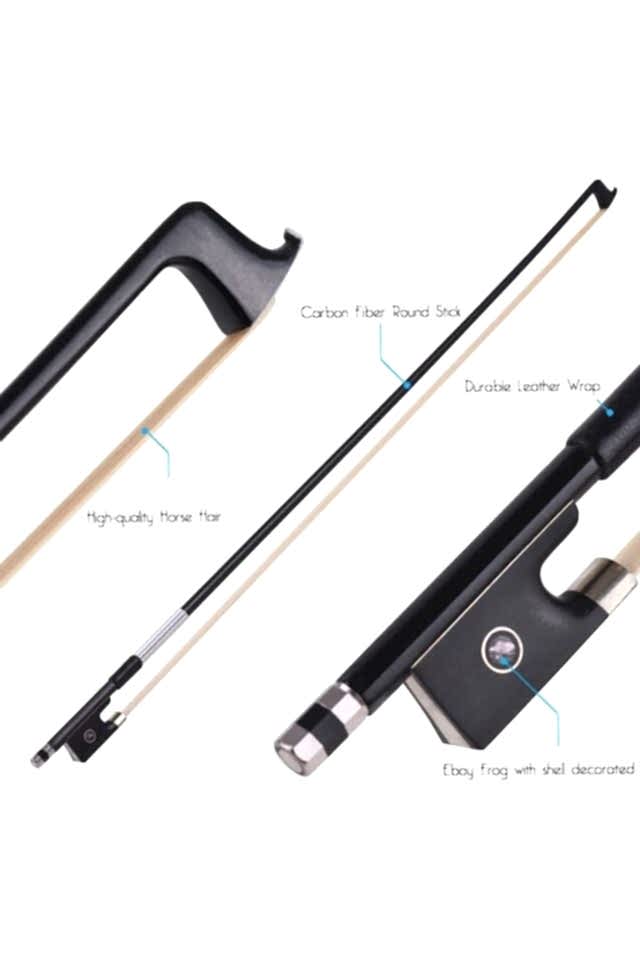 Karbon Fiber Profesyonel Tam Boy Keman Yayı - 4/4 Carbon Arşe