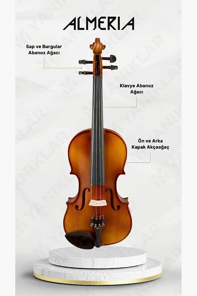 AM22507 4/4 Keman El Yapımı (Taşıma Çantası, Reçine ,Yay Dahil)