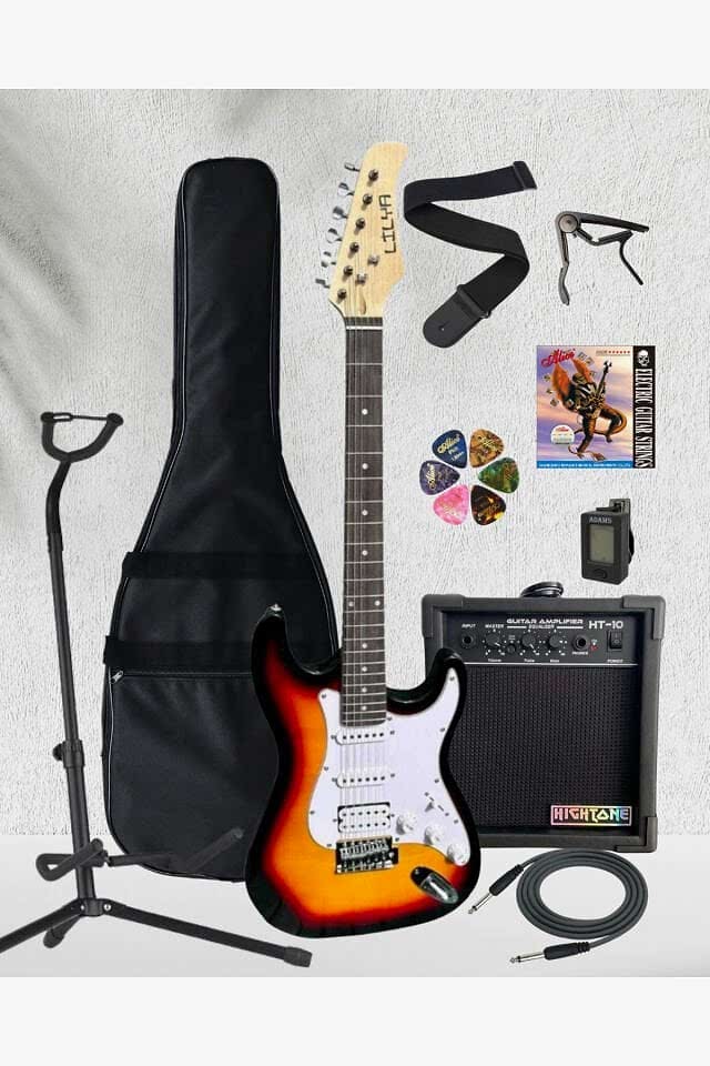 HSS Elektro Gitar Amfi Kulaklık FULL SET