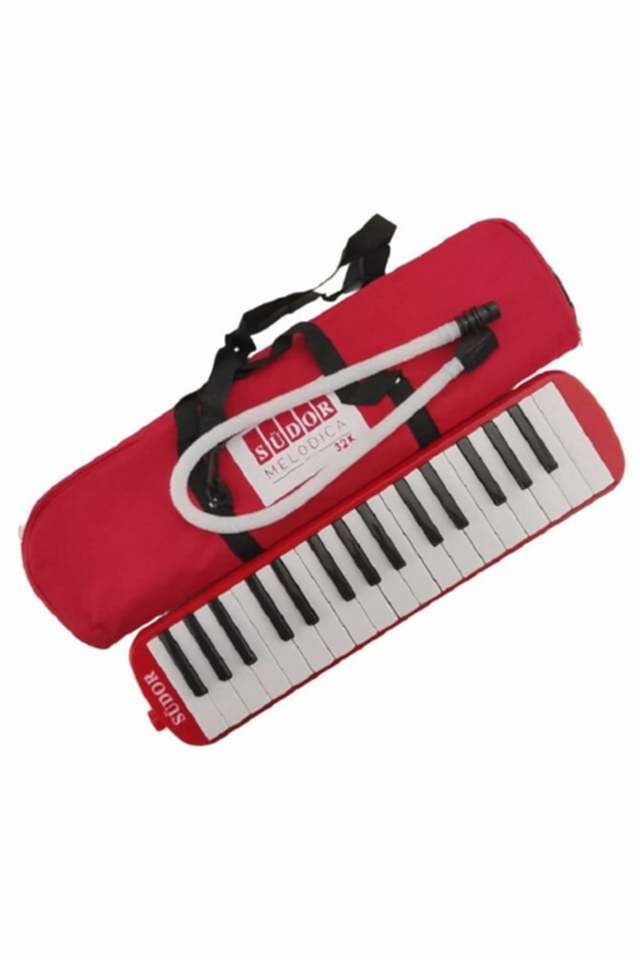 32 Tuşlu Çantalı Melodika Kırmızı