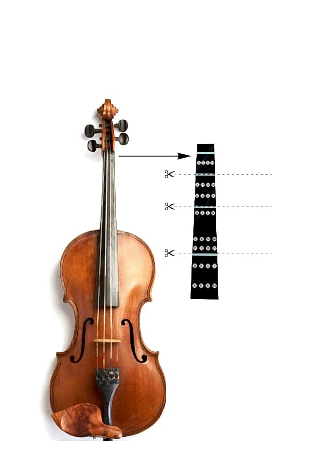 Keman Nota Stickerı 3 Adet