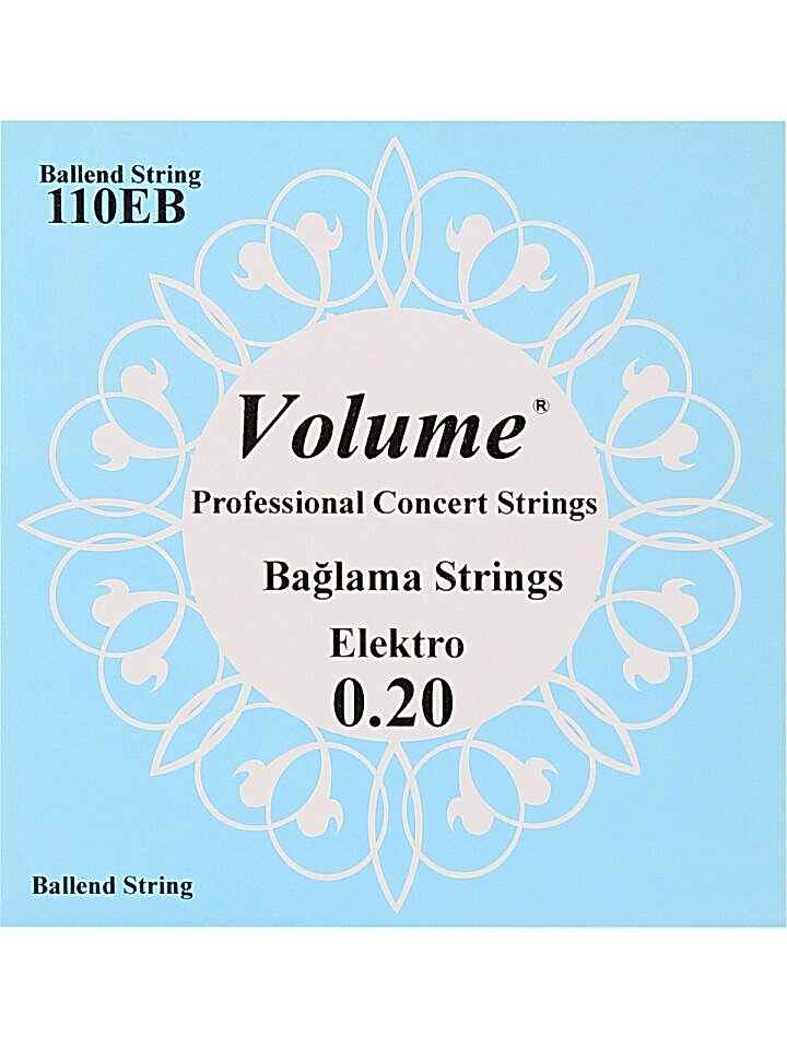 110EB Boncuklu Uzun Sap Elektro Bağlama Teli 0.20 Concert Serisi - Profesyonel Konser Te