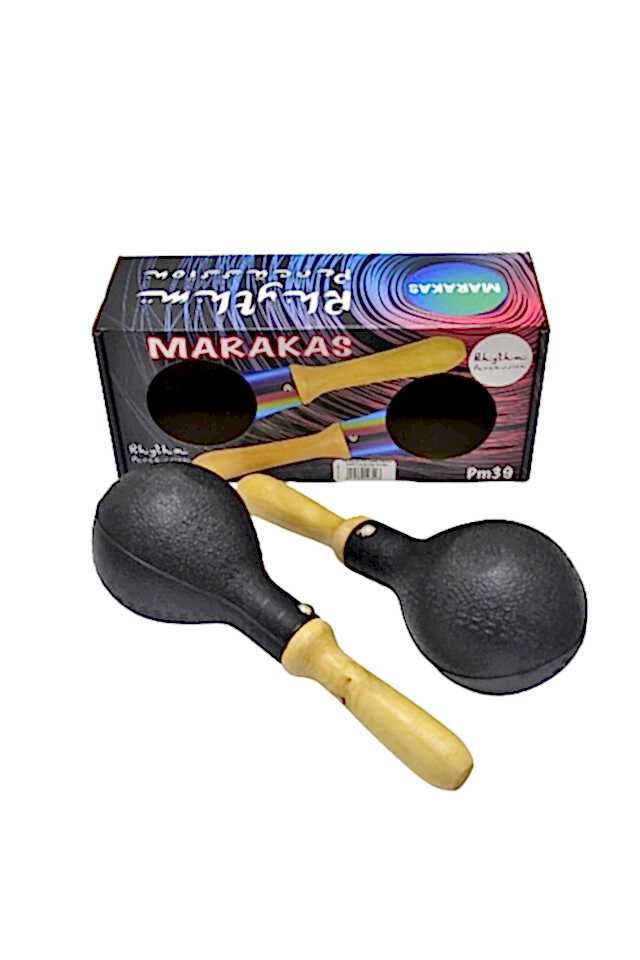 Pm-39bk Ahşap Saplı Plastik Siyah Marakas