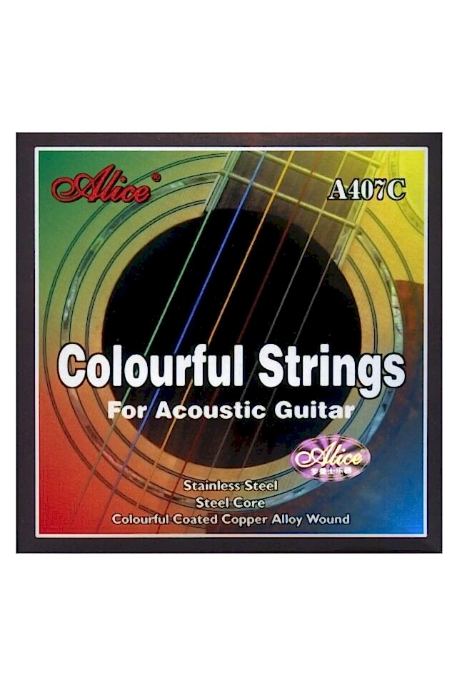 Renkli Gitar Teli A407c