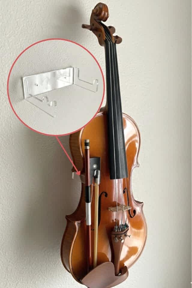 Şeffaf Keman Duvar Askısı Standı Aparatı Keman Standı