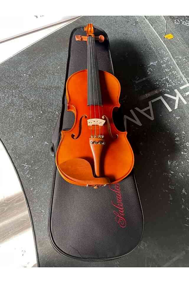 GLP068 Profesyonel 4/4 Abanoz Klavye Parlak Cila Keman