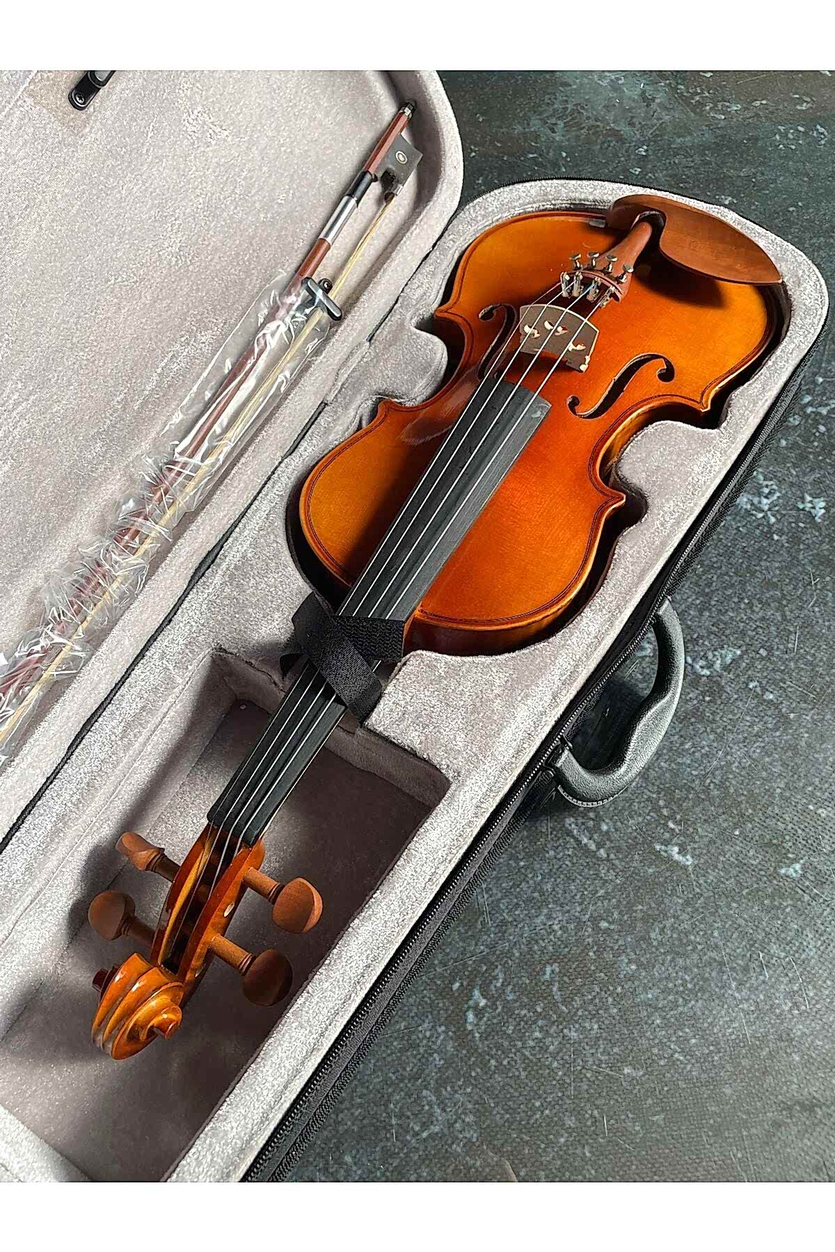 GLP068 Profesyonel 4/4 Abanoz Klavye Parlak Cila Keman