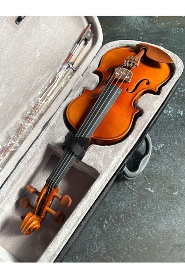 GLP068 Profesyonel 4/4 Abanoz Klavye Parlak Cila Keman