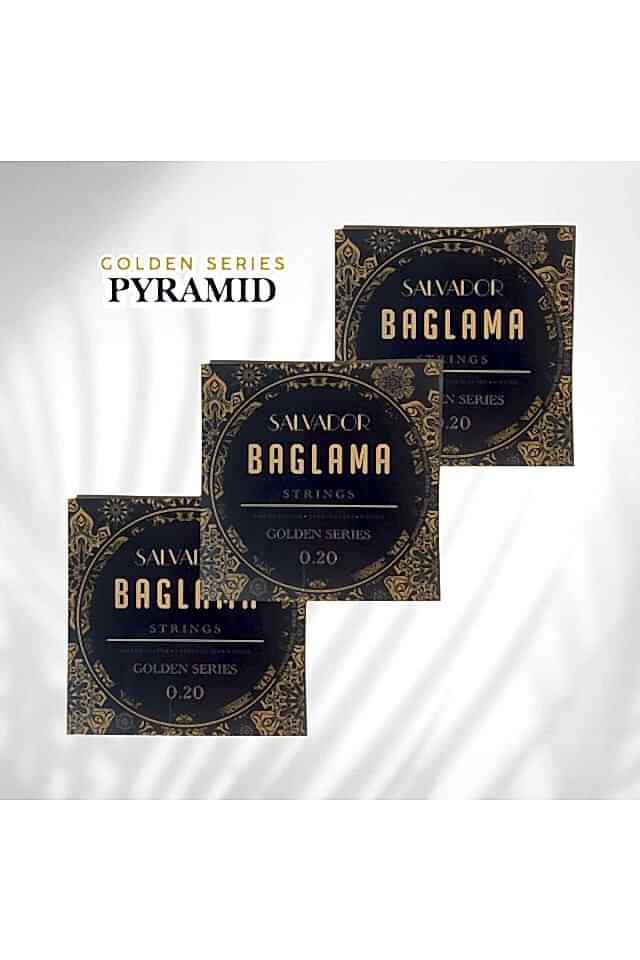 SARI BAMLI GOLDEN SERIES BAĞLAMA TELİ 0.20 – 3’lü Paket